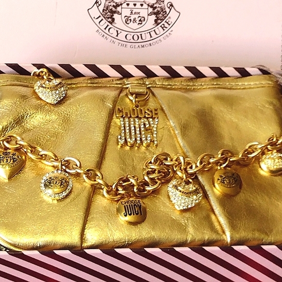 Juicy Couture Luxury  Leather Gold Mini 🛍️ 8 Jumb - Picture 16 of 16